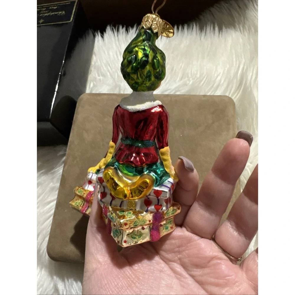 christopher radko lot of 2 Mary Mischief elf christmas ornaments VNTG 2000 w box
